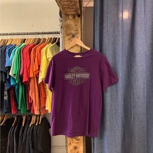 Vintage Harley-Davidson Purple T-Shirt